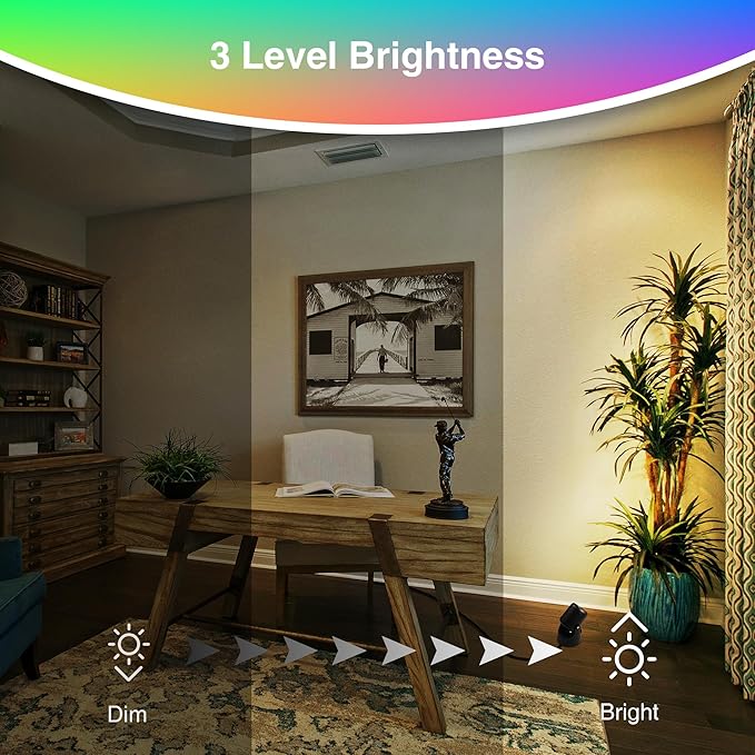 URTOM RGBW Christmas Spot Lights Indoor 6W Up Lights Indoor with Remote Control 16 Color Changing Uplighting Indoor 120V LED Spotlight Indoor Dimmable Uplights Indoor for Parties Plant Decor, 2 Pack