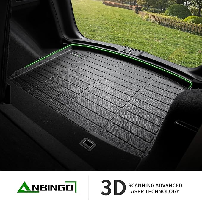 ANBINGO® All Weather Cargo Liner for 2027 2026 2025 2024 2023 Honda HR-V, Fits LX/Sport/EX-L FWD&AWD (Include w/o BSI Model) Custom Fit HRV Waterproof (Trunk Mat) - Black