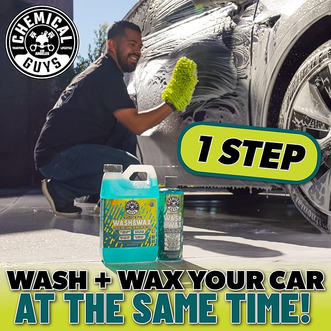 Chemical Guys CWS10216 Sudpreme Wash & Wax Extreme Shine Foaming Car Wash Soap (Safe for Cars, Trucks, SUVs, Motorcycles, RVs & More) 16 fl oz