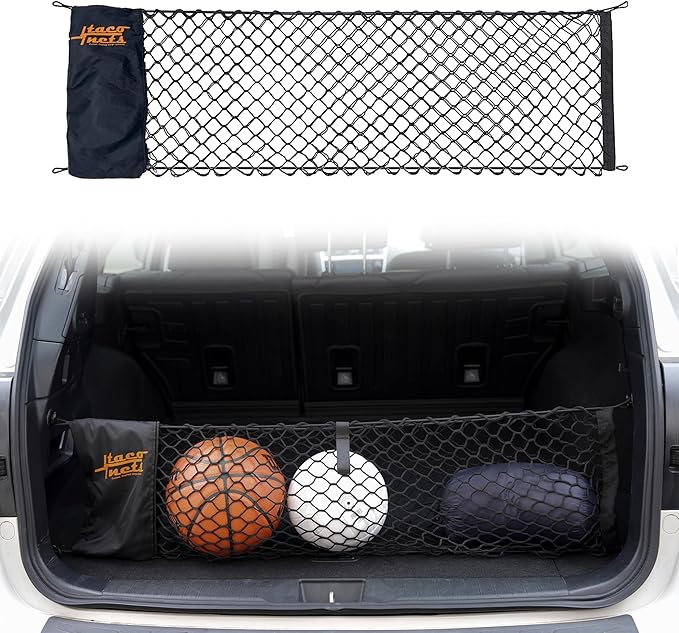 Envelope Cargo Net for Subaru Outback - Fits 2015-Current - Upgraded 5mm Bungee - Integrated Storage Bag - Heavy Duty Hooks - Designed in USA