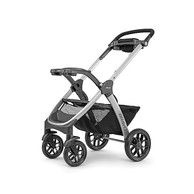 Chicco Bravo 3-in-1 Trio Travel System, Bravo Quick-Fold Stroller with KeyFit 30 Infant Car Seat and Base, Calla/Grey