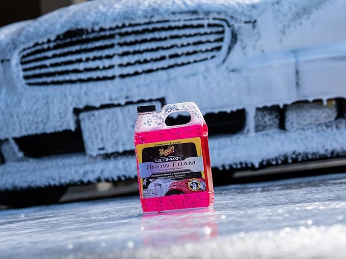 Meguiar's Ultimate Snow Foam Wash, Foaming Car Wash Formulated for Foam Cannons & Foam Guns, 32oz