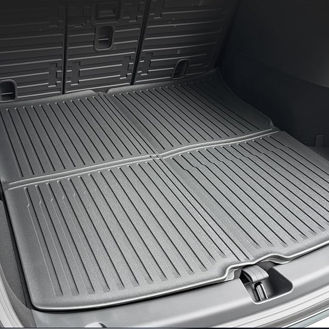 Cargo Liner Fit for 2025 2026 Model Y Juniper 5 Seats (Not fit Standard), Front and Rear Frunk Trunk Tray Mats,All Weather Protection TPE, Premium & Performance Trunk Mats Accessories