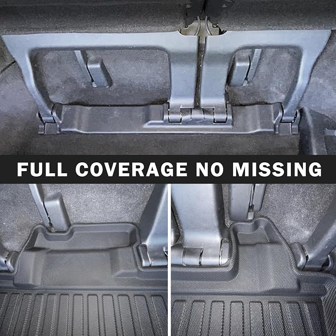 KUST Trunk Cargo Mat for 2021-2025 2026 Toyota Sienna with Spare Tire, All Weather Rear Cargo Liner Custom Fit Sienna Accessories TPE Rubber High Edge (Only for Sienna with Spare Tire)