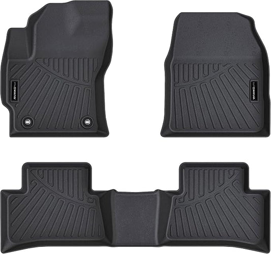 Auxko All Weather Floor Mats for Toyota Corolla Cross FWD Gas & AWD Hybrid 2026 2025-2022 TPE Liner Corolla Cross Accessories All Season Guard Odorless Anti-Slip Floor Mats
