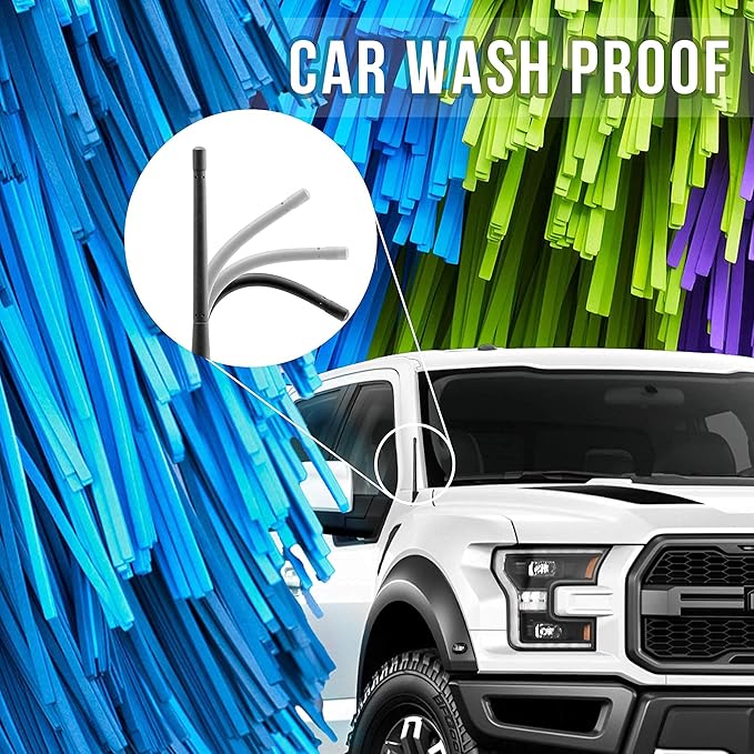 KSaAuto Short Antenna for Ford F150 F-150 2009-2026, 2017-2026 F-250 F-350, 2021-2024 Bronco, 7 Inch F150 Pickup Truck Short Antenna Ford F150 Accessories, Not for 2025 Bronco