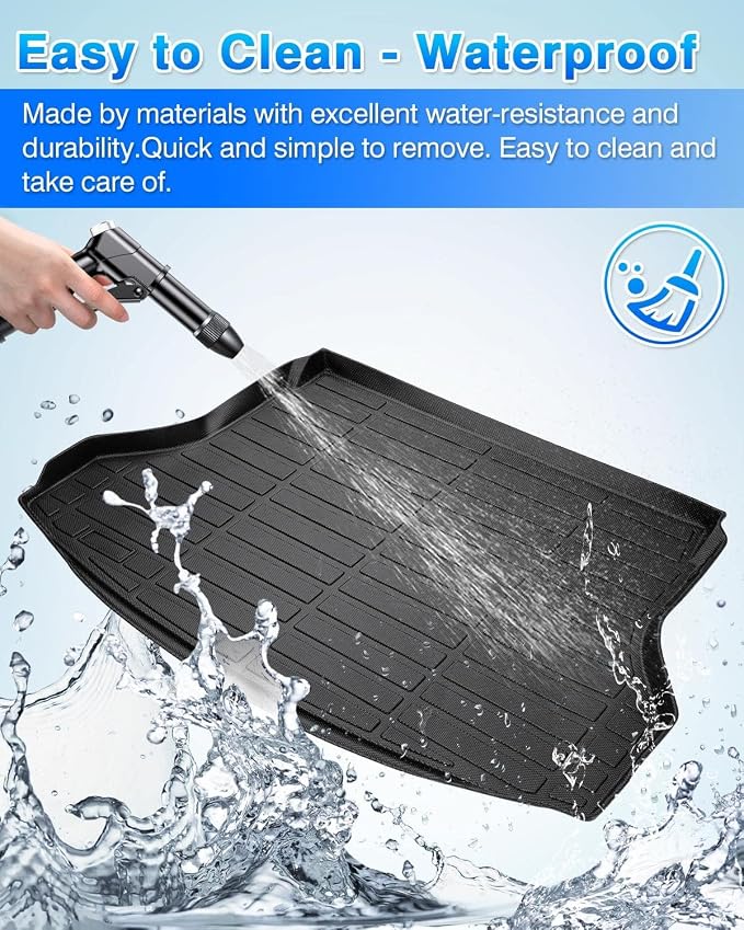 Cartist Cargo Liner Custom Fit for Nissan Rogue SV S SL 2014-2020 All Weather Trunk Mat Black for Nissan Rogue Accessories (Not Fit 7-Seat/Rogue Select/Rogue Sport/Hybrid Models)