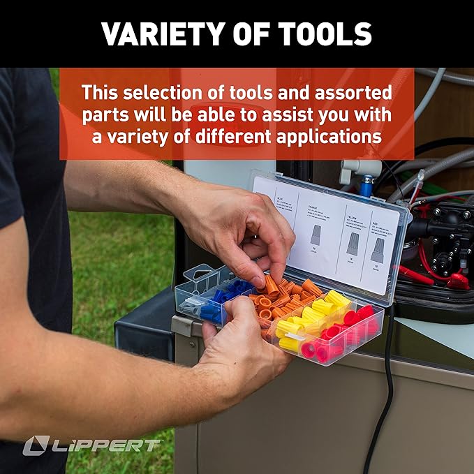 Lippert 15-Piece RV Tool Kit for Maintenance on Motorhomes, 5th Wheel Campers and Travel Trailers 2022000853