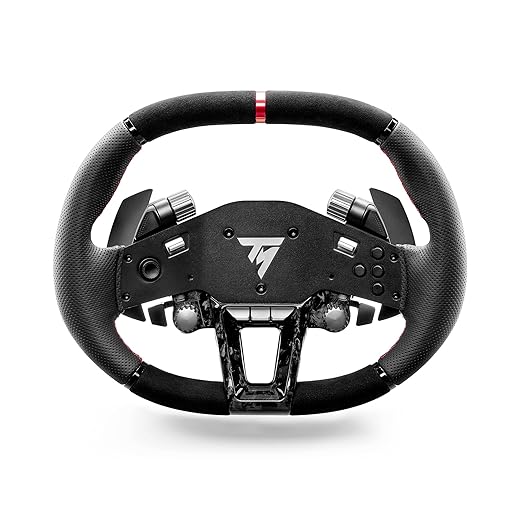 Thrustmaster Hyper Car Wheel Add-On, Ergonomic and wrapped with Leather and Alcantara, Works with Thrustmaster's T818 and T598 ecosystem bases - Compatible on PS5, PS4 and PC