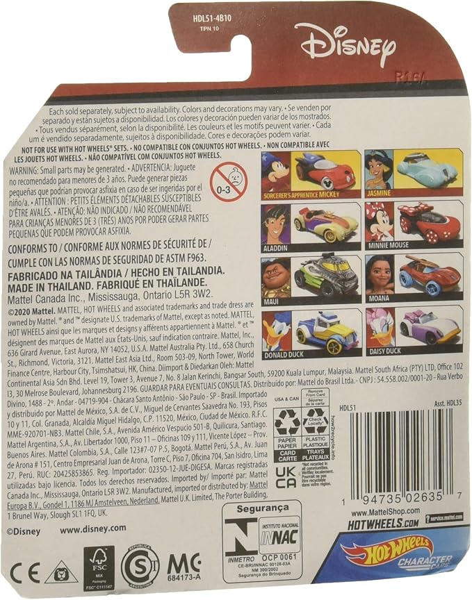 Hot Wheels Character Cars Daisy Toy Vehicle for Ages 3 and Up