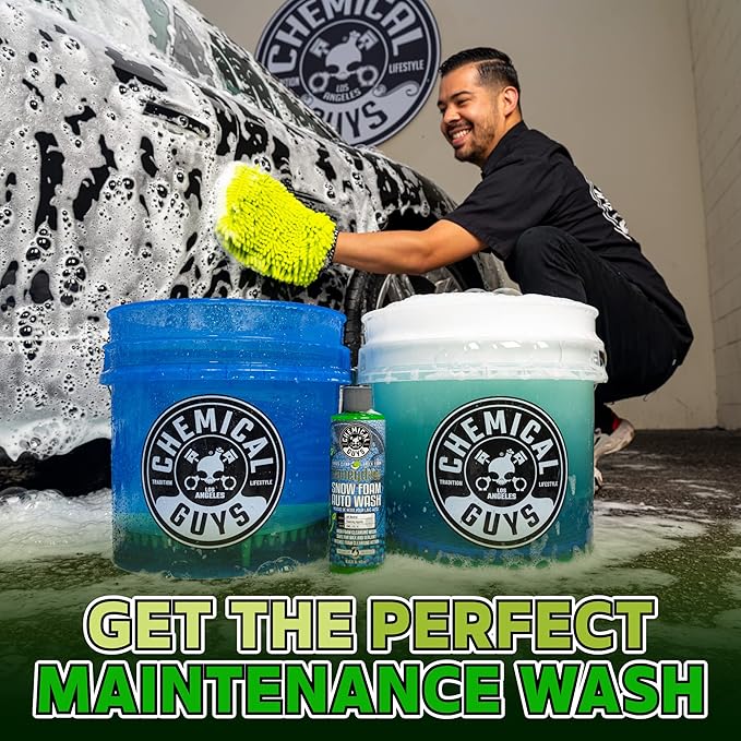 Chemical Guys Car Wash Soap for Foam Cannon or Bucket, Honeydew Snow Foam Car Wash Soap for Trucks, Motorcycles, RVs & More, Super Suds, Honeydew Scent - 128 oz (1 Gallon)