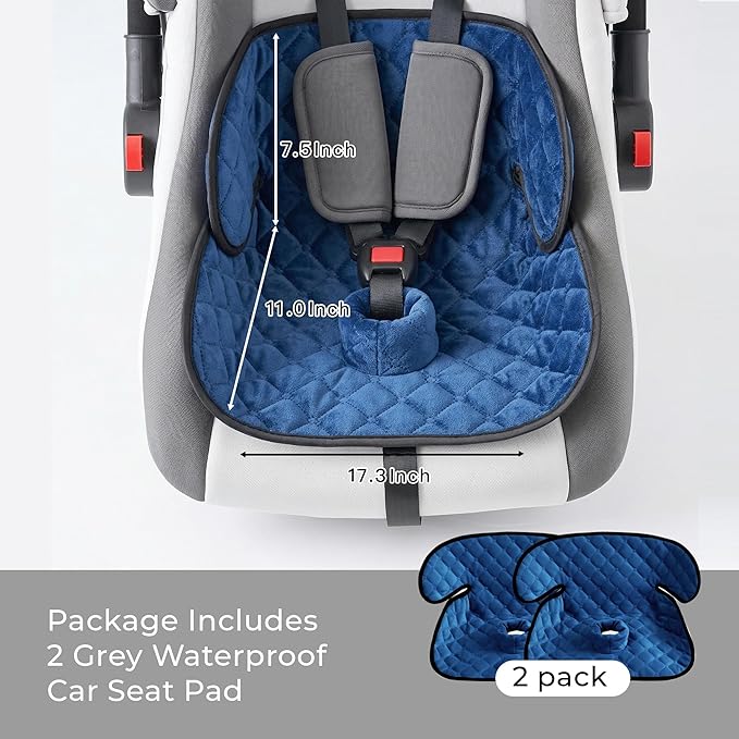 2 Pack Waterproof Piddle Pads Carseat Potty Training Car Seat Protector Waterproof Car Seat Liner Cover to Prevent Pee