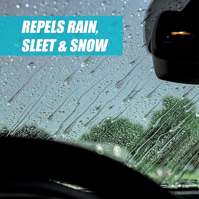 Invisible Glass 91184 19-Ounce Premium Glass Cleaner with Rain Repellent for Exterior Automotive Glass and Windshields to Shield Against Rain, Snow, and Sleet, 2 Pack