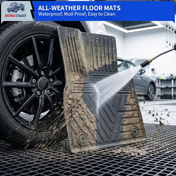 Rongtaod Floor Mats Compatible with 2020-2025 Hyundai Palisade 7 Seats Cargo Mat 2nd&3rd Row Kick Mat 2024 Palisade Accessories (2nd Row Backrest Mat+Trunk Mat with Backrest Mat+Floor Mats)