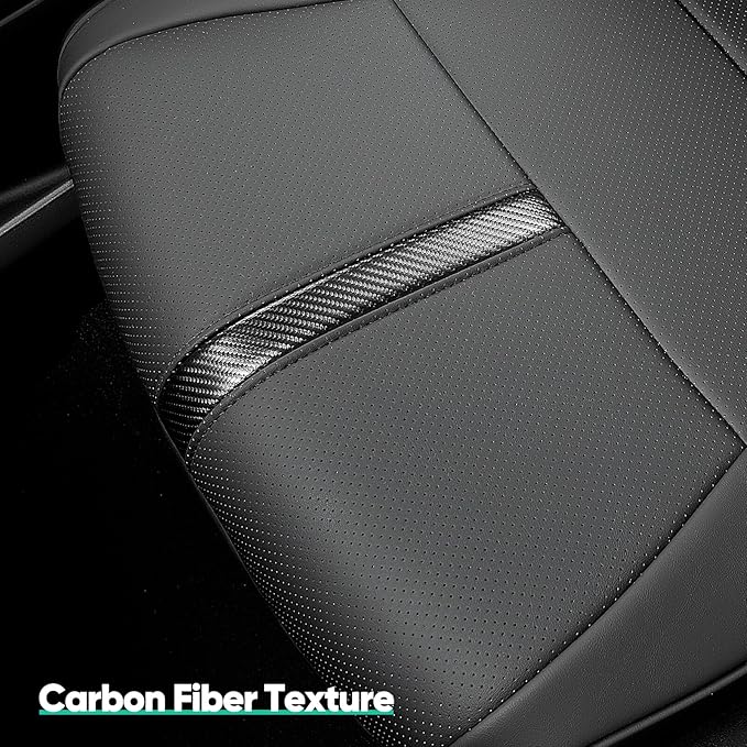 for Ford F150 Seat Covers 2015-2023 2024 2025 2026 (Only Front Seat Covers), Leather Pickup Truck Seat Covers Custom Fit for F-150 XL XLT (Not for Regular Cab) Waterproof Car Accessories Black