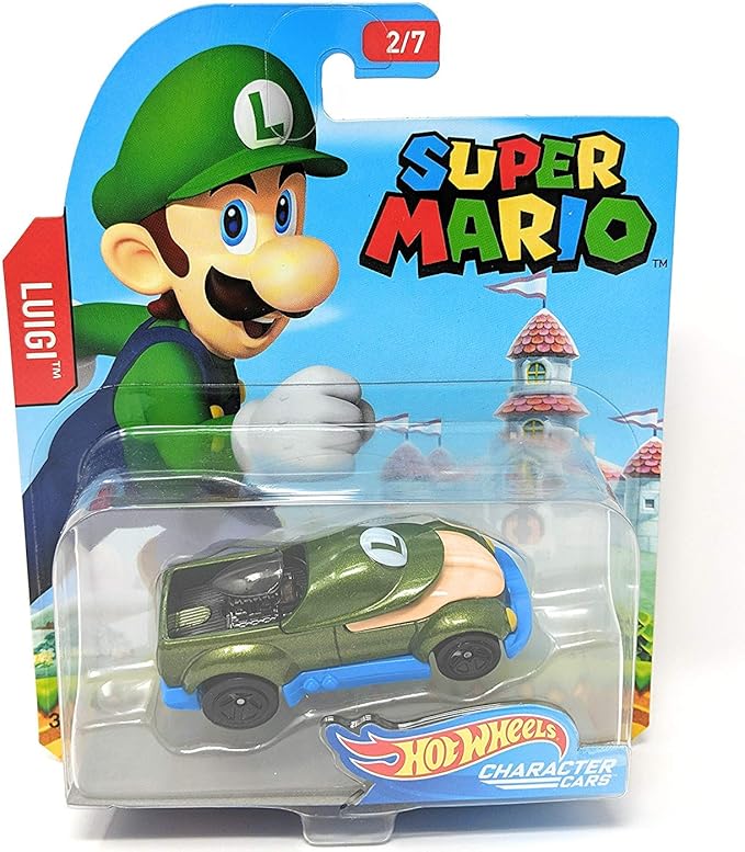 Hot Wheels 2017 Super Mario Character Cars Set of 7