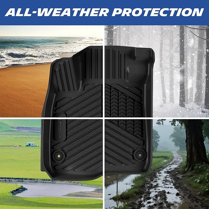 Michelin Vehicle Mats, Premier Series All-Weather TPE Custom Fit Liner for Honda CR-V Gasoline & Hybrid & e:FCEV 2023-2026 Floor Mats(3 Piece)