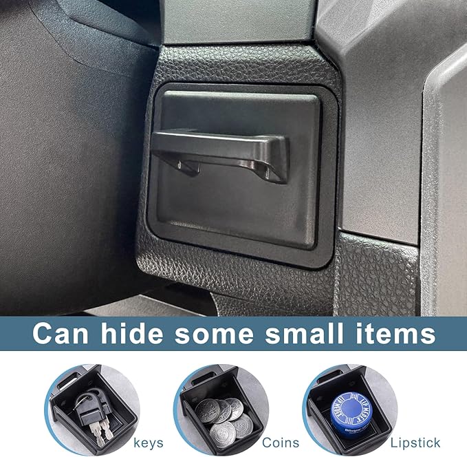 JKCOVER Storage Drawer Tray Compatible with Toyota Tacoma 2024 2025 2026 and 2025 2026 Toyota 4Runner Accessories Center Console Organizer Wheel Cubicle Extra Storage (Patent Design)