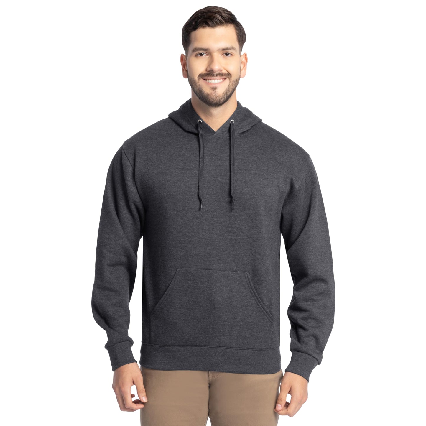 Fruit of the Loom mens Eversoft Fleece Sweatshirts & Hoodies Shirt, Pullover - Black, Large US