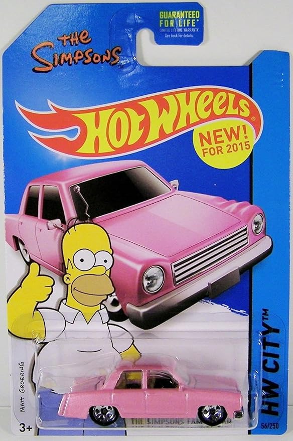 Hot Wheels 2017 HW Screen Time The Simpsons Family Car 112/365, Pink