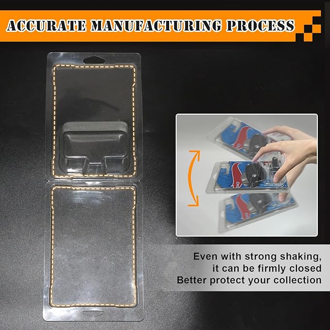 50 Pcs Protector Case Compatible with Hot Wheels Display Case Storage Case Plastic Model Car Clamshell Cases Display Clear Die Cast Car Blister Pack Covers Protector for Hotwheels Toy Car Set