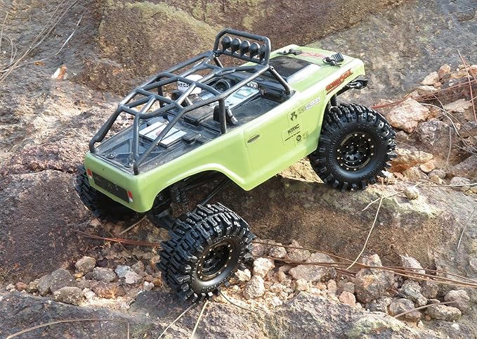 HOBBYSOUL 1.0 Crawler Tires 58mm Tall 1.0'' Mud Slingers Super Soft Sticky Tyre for RC 1/24 SCX24 1/18 TRX4M Upgrades