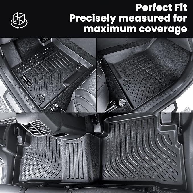 Auxko All Weather Floor Mats Fit for Kia Sportage Gasoline 2023 2024 2025 2026 TPE Rubber Liners Accessories All Season Guard Odorless Floor Mats