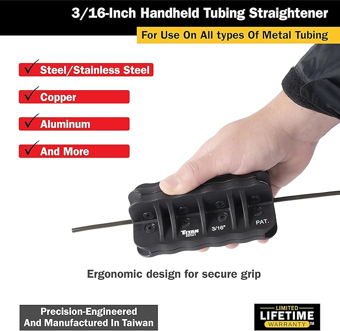 Titan 85521 3/16-Inch Handheld Tubing Straightener