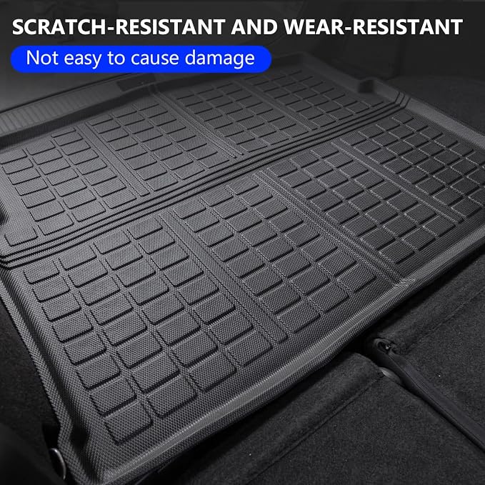 powoq Cargo Mat Compatible with 2021-2026 Nissan Rogue Trunk Mat Cargo Liner TPE Trunk Liner Replacement for 2021 2022 2023 2024 2025 2026 Nissan Rogue Accessories(No Sport Model)