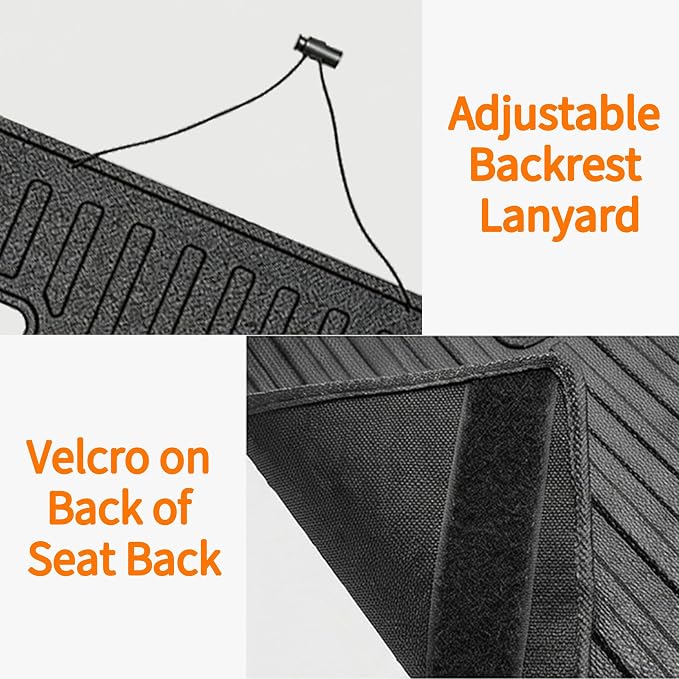 Cargo Mat for 2016-2022 Honda Pilot (No Elite), TPE All Weather Cargo Liner Trunk Mat Back Seat Cover Protector for Pilot Car Accessories (Trunk Liner with Backrest Mat)