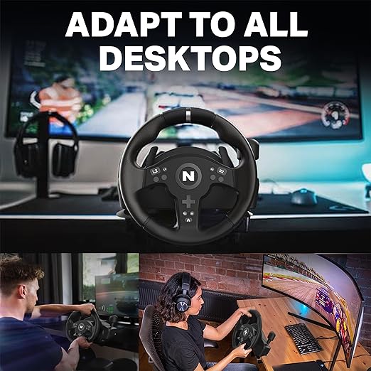 Nitho Drive Pro V200 Racing Wheel with Pedals and Shifter, 270° Gaming Steering Wheel for PC, PS4, Switch/Switch 2, Xbox Series X|S, Xbox One, for Car Race Sim Games
