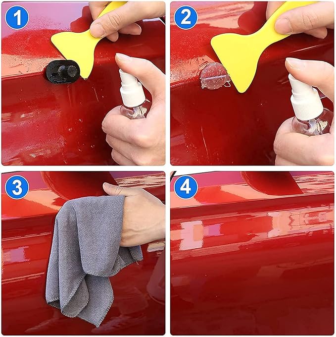 Paintless Dent Repair Kit for Vehicles, Heavy Duty Dent Puller Slide Hammer Kit Paintless Dent Removal Tool for Car Body Repair with 20PCS Suction Cup and Screw Tip