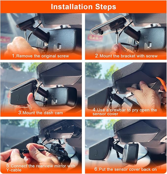 Mangoal F150 Dash Cam 4K Custom fit for Ford F150 2018-2026 F250/F350/F450 Super Duty 2020-2026 XLT Lariat King Ranch Raptor Limited Platinum(Model A), UHD 2160P Video, WiFi, App, 64GB Card