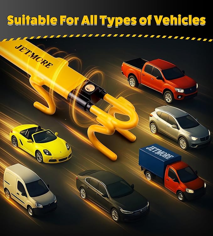 Steering Wheel Lock Anti Theft Car Device with Adjustable Design Car Lock in Compatibility Car Wheel Lock with Reinforced Steel Car Anti Theft Device with Tamper-Proof Bolts