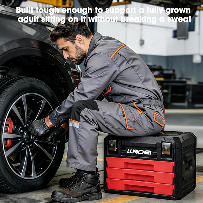 LLNDEI Mechanics Tool Set and Socket Set, 1/4" 3/8" 1/2" Drive Deep and Standard Sockets 12 Point, 390 Pcs SAE and Metric Mechanic Tool Kit with Bits, Combination Wrench