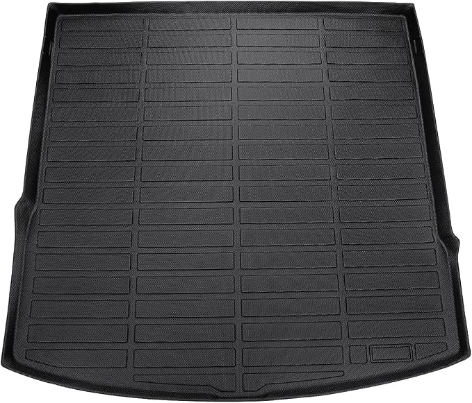 Cartist Cargo Liner Compatible with 2020-2023 2024 Volkswagen VW Atlas Cross Sport (5 Passenger Models Only) All Weather Rear Trunk Mat Waterproof Black TPE