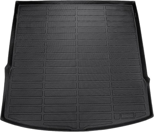 Cartist Cargo Liner Compatible with 2020-2023 2024 Volkswagen VW Atlas Cross Sport (5 Passenger Models Only) All Weather Rear Trunk Mat Waterproof Black TPE