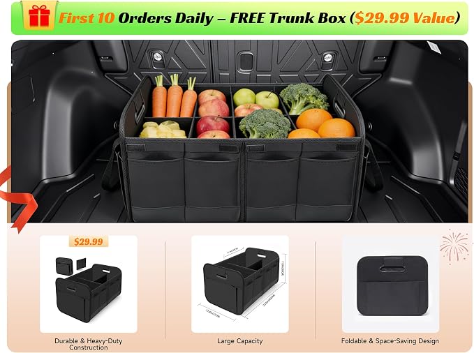 Cargo Trunk Mat with Backrest Mats for Kia Telluride 2020-2025(7/8 Seat),All Weather Protection TPE Heavy Duty Cargo Liner Telluride Accessories,Black