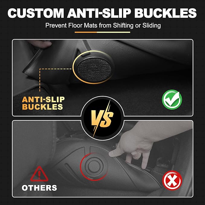 AOMSAZTO Floor Mats Compatible with Toyota Corolla Sedan 2014-2019, Heavy Duty TPE All Weather Automotive Floor Mats, 1st & 2nd Row Full Set Floor Liners, Anti Skid Car Mats(not fit for Hatchback)
