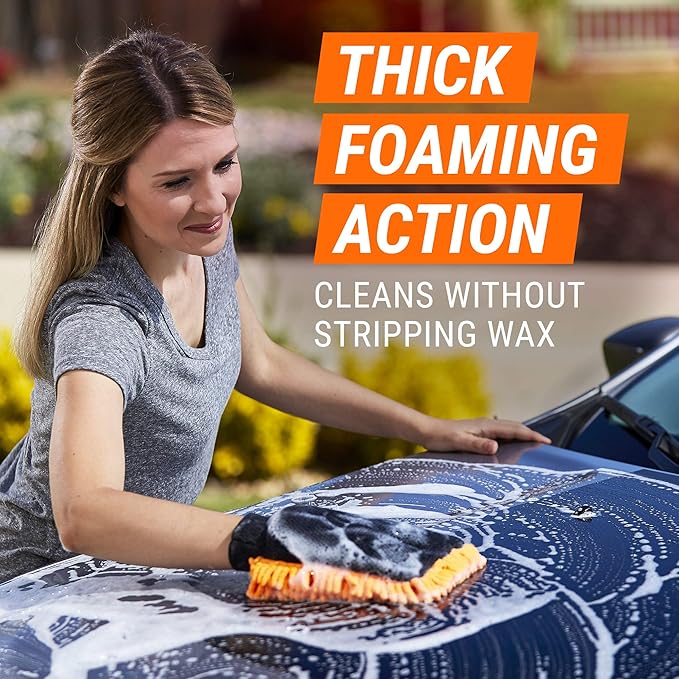 Armor All Car Wash Soap, Powerful Car Cleaner Foam Soap That Lifts Away Dirt, and Preserves Wax, 24 Fl Oz