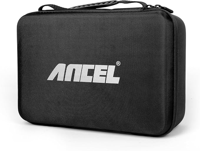 ANCEL EVA Hard Protective Case for V5 HD PRO Heavy Truck Scanner, Waterproof Shockproof Storage Bag with Large Capacity, Smooth Zippers and Easy Carry Handle, Travel Ready