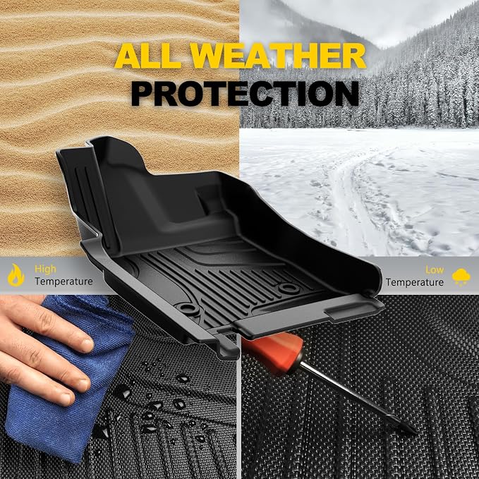 TTX LIGHTING Floor Mats for 2024 2025 2026 Chevy Trax - Csutom Fit 1st and 2rd Row Car Mats for Chevrolet Trax - All Weather Protection Interior Accessories for Trax LS/1RS/LT/2RS/ACTIV (Upgrade)