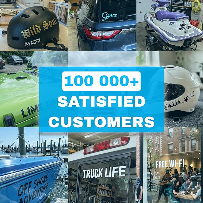 Custom Vinyl Lettering for Trucks – Personalized Decal for Fuel Trucks, Tankers & Commercial Vehicles, Up to 5 Lines Text, Weatherproof Sticker for Fleet, Business, Windows & Signs