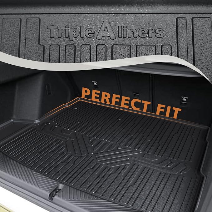 TripleAliners Floor Mats & Trunk Mat All Weather Liners Compatible with 2025 2026 BMW X3 Accessories TPE Cargo Custom Fit Anti-Slip Odorless Full Set Liners Protection(Floor Mats & Trunk Mat)