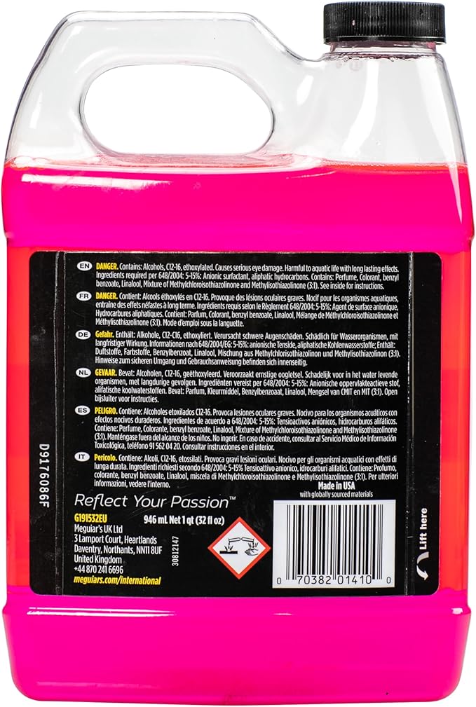 Meguiar's Ultimate Snow Foam Wash, Foaming Car Wash Formulated for Foam Cannons & Foam Guns, 32oz