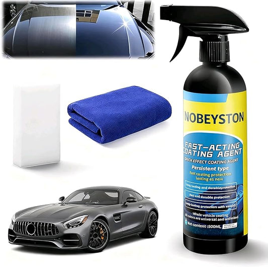 500 ML Car Coating Spray, Quick Effect CoatingAgent,Quickly Coat Car Wax Spray,Scratch Wax Polish Waterless Wash, OilFilm Emulsion Glass Cleaner Z/Q