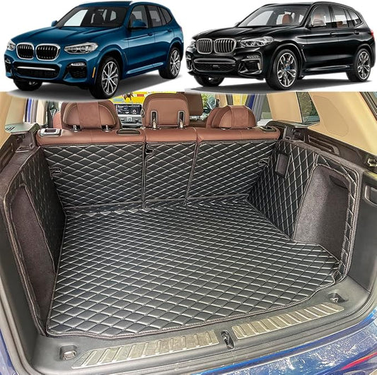 Cargo Mat for 2018-2024 BMW X3 G01 Trunk Mat | Cargo Liners Includes Rear Left and Right Side Panels, (Not Fit X3 xDrive 30e)