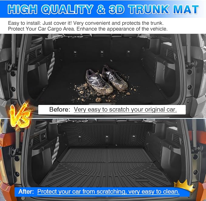 Passport Cargo Liner - Trunk Mat for Honda Passport 2026, All Weather Cargo Mat for Passport Accessories, Heavy Duty Car Mats, Car Accessories