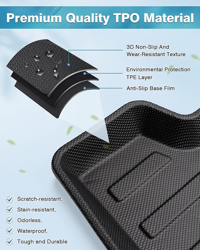 Mixsuper Custom Fit Rear Cargo Liner for Tesla Model S 2012-2020 All Weather Trunk Liner Cargo Mat Black (Not Fit 2021 Tesla Model S Plaid/Long Range)