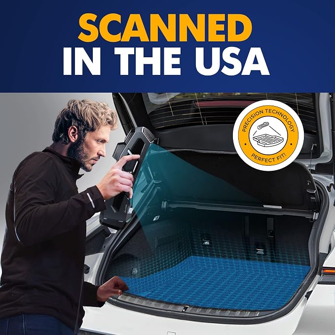 Premium Cargo Liner for Porsche Taycan 4S GTS Turbo S 2021-2026 - 100% Protection - Custom Fit Car Trunk Mat - Easy-to-Wash & All-Season Black Cargo Mat - 3D Shaped Laser Measured Trunk Liners